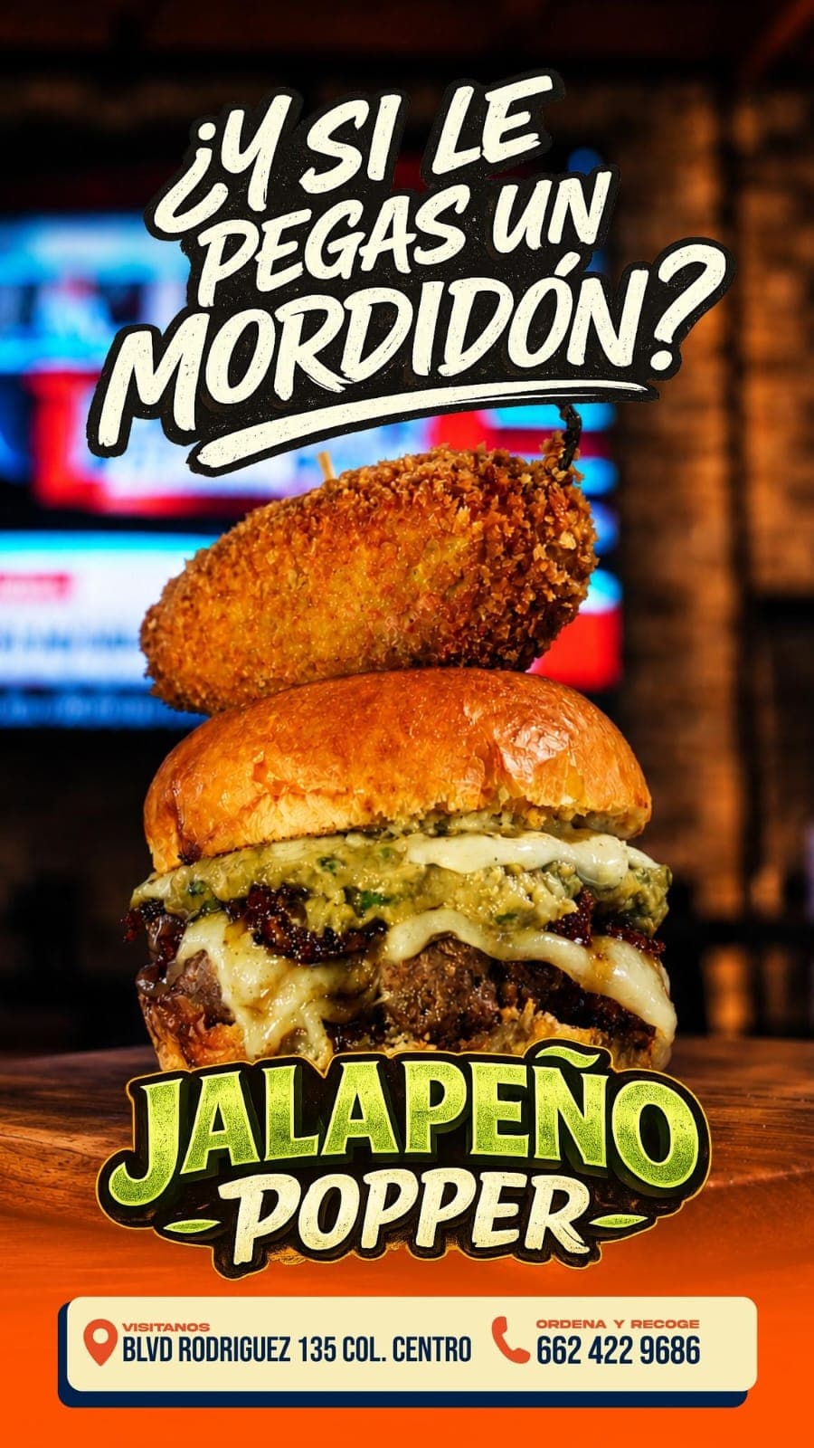 Jalapeno Popper Burger